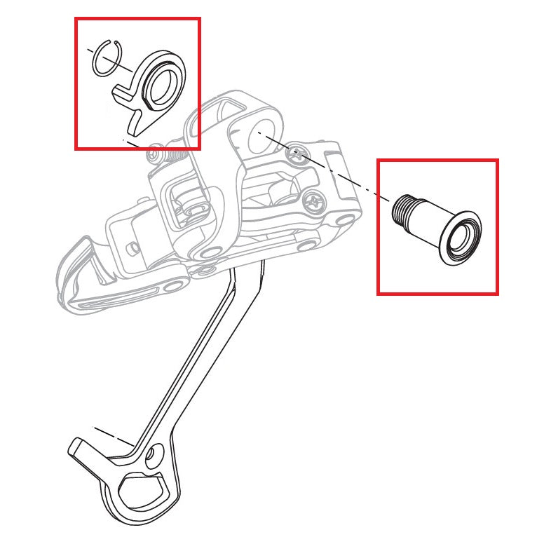 Kit de parafusos SRAM X7/X9/DUAL DRIVE27/9/7/5 2004-05