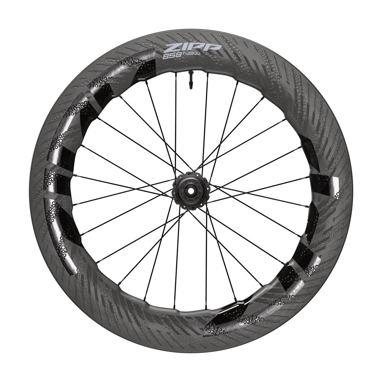 Par de rodas ZIPP 858 NSW DISC Tubeless Ready (bloqueio central)