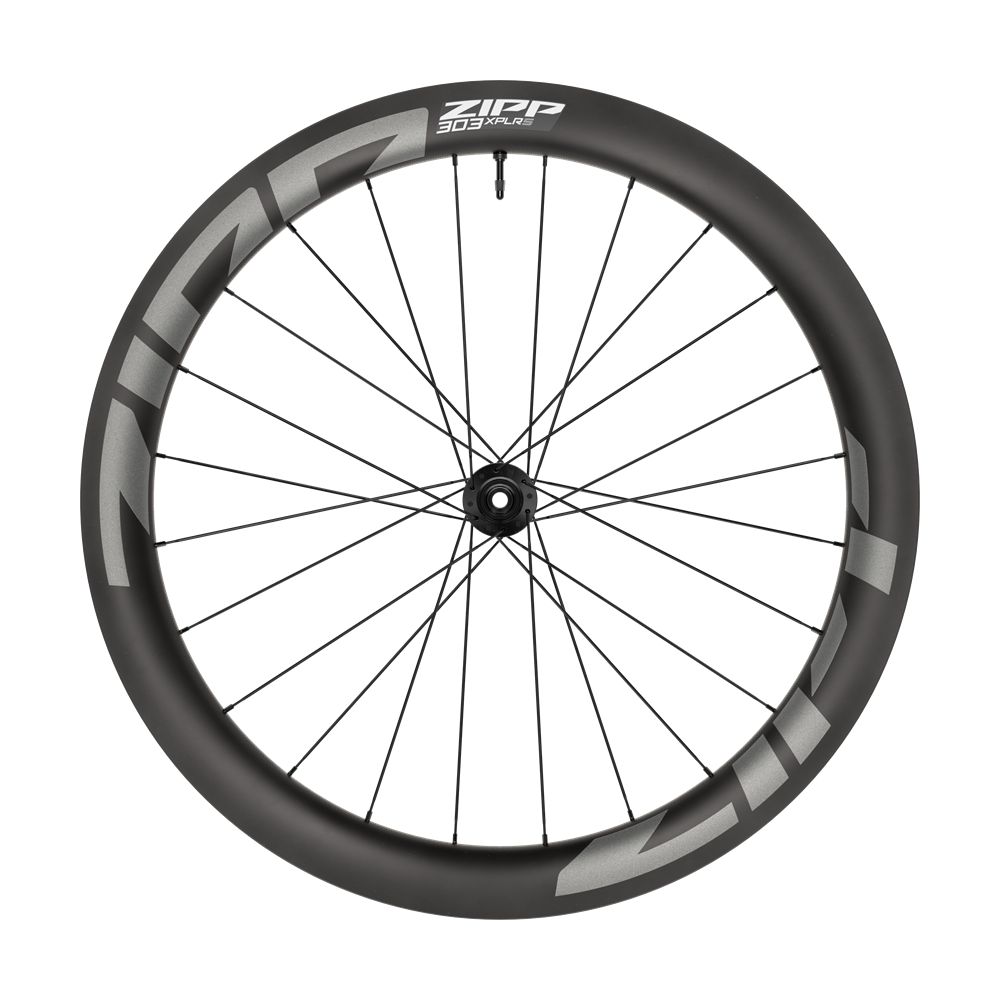 Roda dianteira ZIPP 303 S XPLR Tubeless Ready (Center Lock) cinzenta