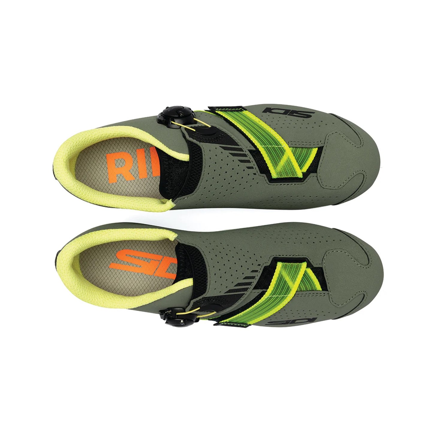 SIDI AERTIS Sapatos MTB Verde Militar/Amarelo