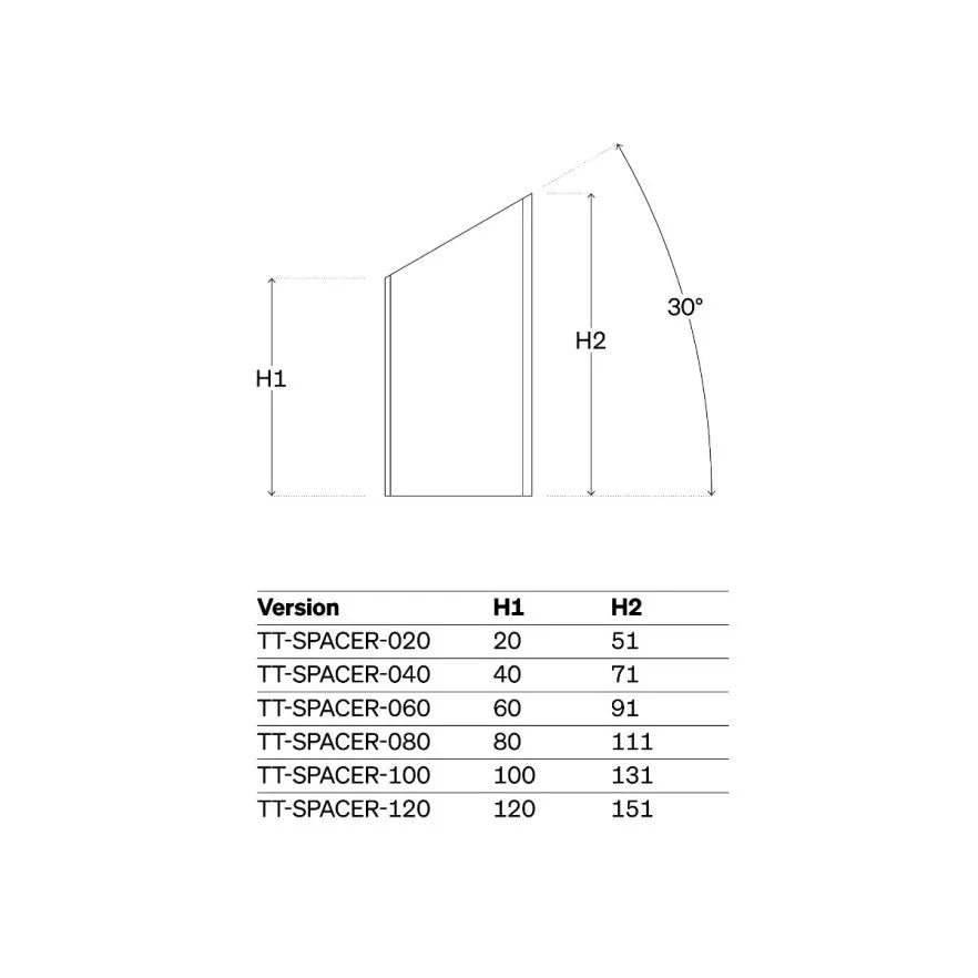 Kit de espaçadores DEDA para JET2/Fast Pro/TT314/Parabolica Pro