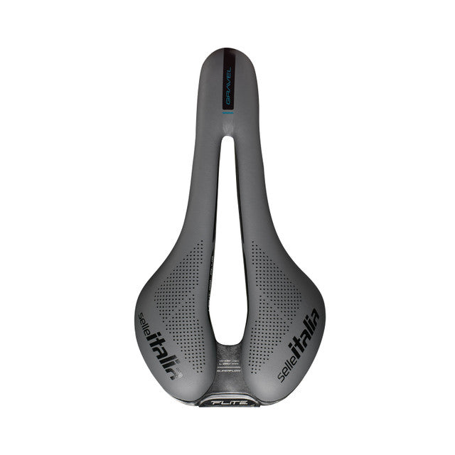 Selim SELLE ITALIA FLITE BOOST GRAVEL SUPERFLOW S Carris Ti316 Preto/Cinzento