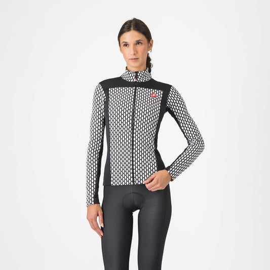 CASTELLI SFIDA 2 Camisola de manga comprida para mulher Preto/branco