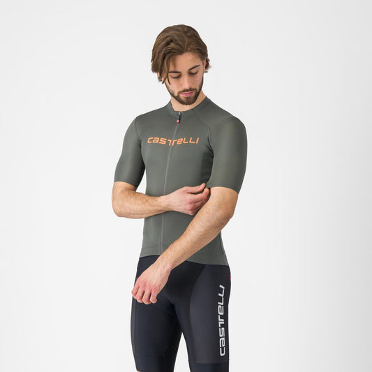 CASTELLI PROLOGO LITE Camisola de manga curta Cinzento/Laranja