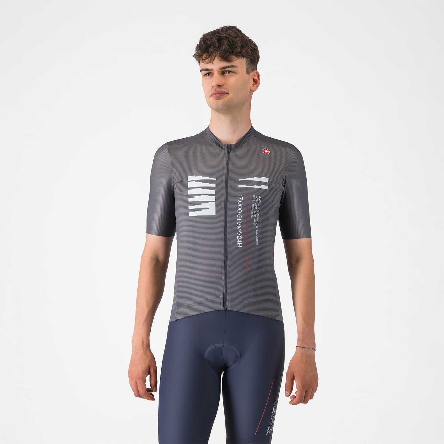CASTELLI ESPRESSO R--A/D Camisola de manga curta Smoke Grey