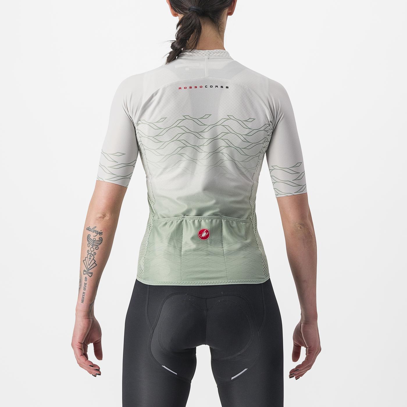 CASTELLI CLIMBER'S 2.0 W Camisola de manga curta para mulher Cinzento/verde