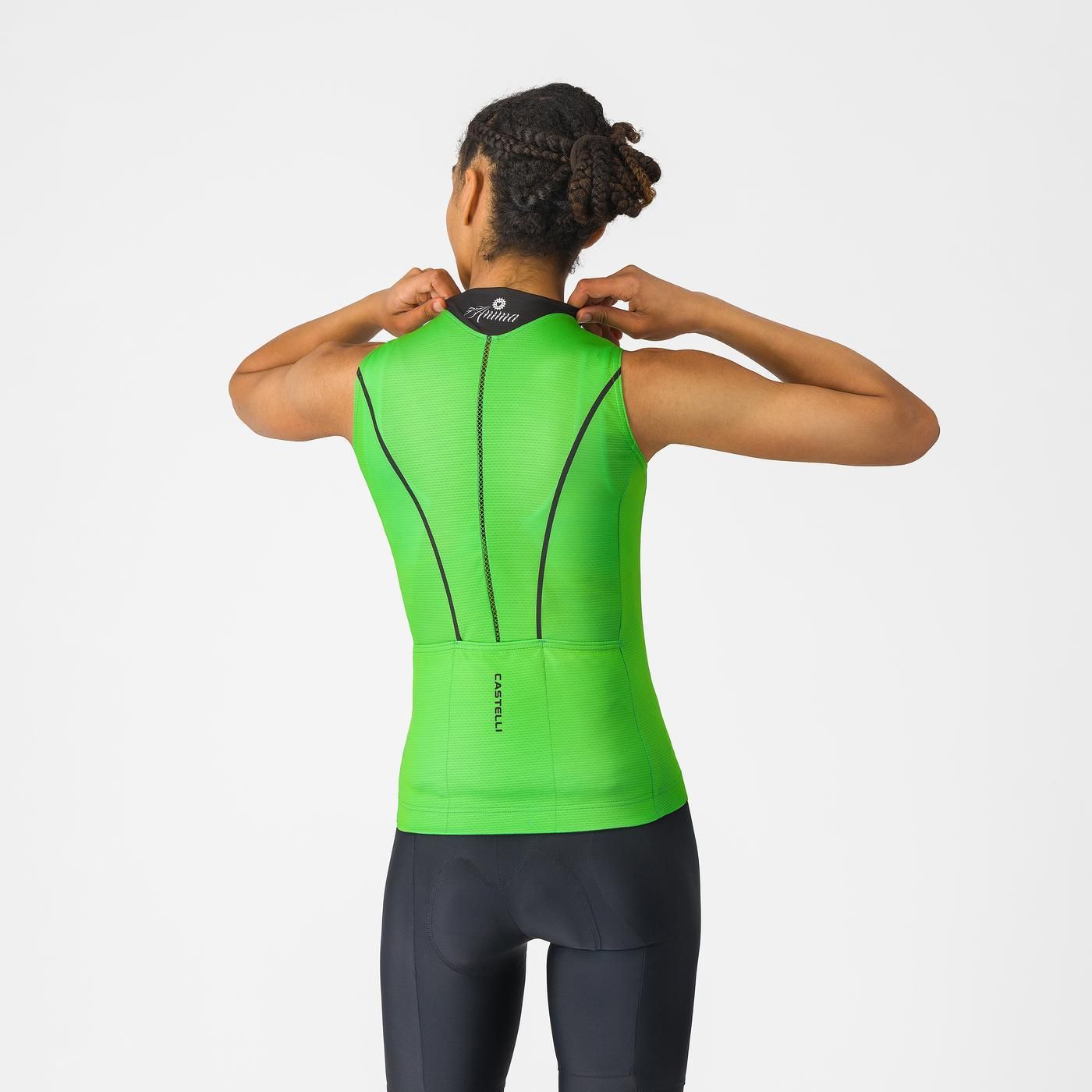 CASTELLI ANIMA FLOW Camisola sem mangas para mulher Verde
