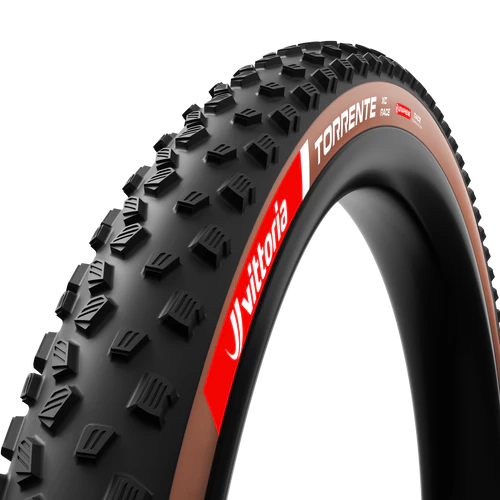 Pneu VITTORIA Torrente 29x2.4 XC Race Graphene 2.0 Tubeless Ready Soft Preto/Bege