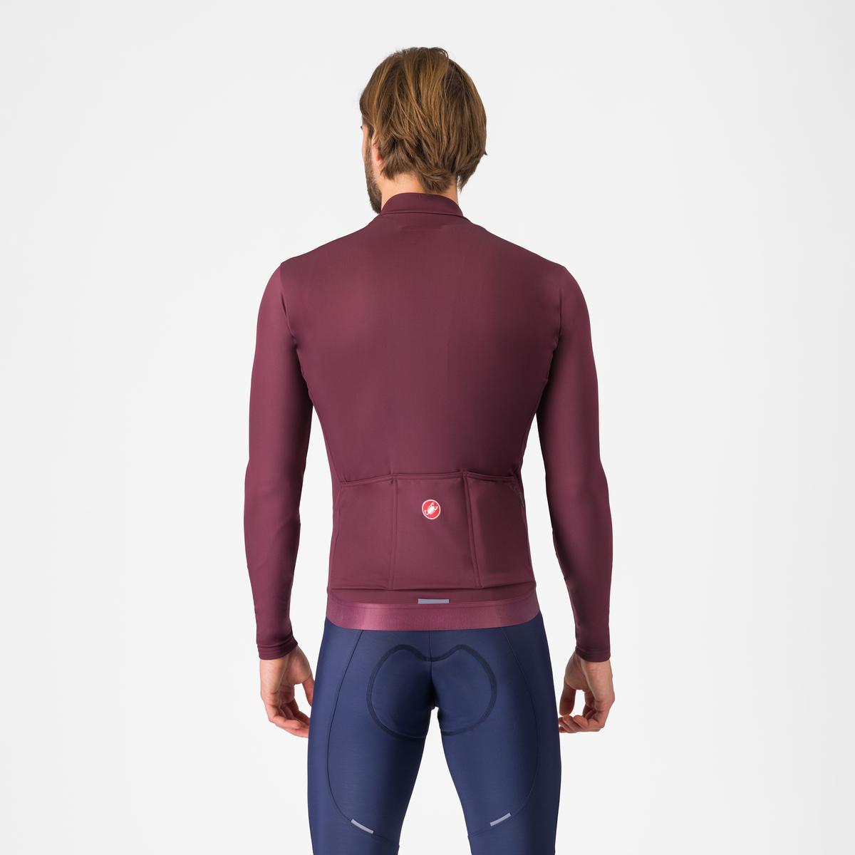 CASTELLI ESPRESSO THERMAL Camisola de manga comprida Bordeaux