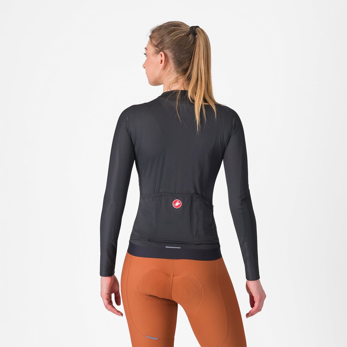 CASTELLI ESPRESSO Camisola de manga comprida para mulher Preto