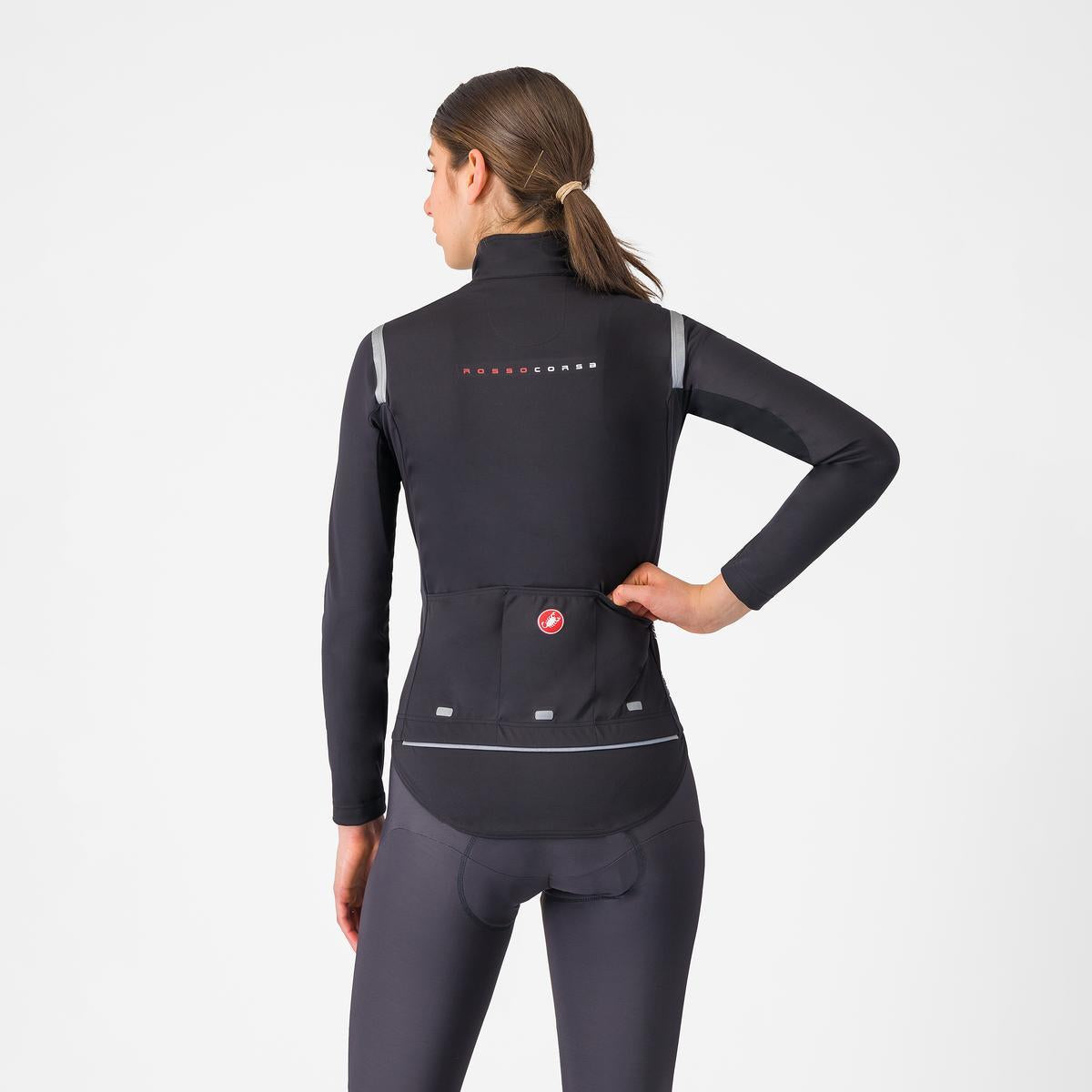 Casaco CASTELLI PERFETTO RoS 3 para mulher Preto/Noir Reflex