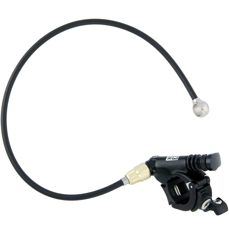 Comando de Bloqueio ROCKSHOX XLOC SPRINT Direito Gold Adjuster com Tubo Hidráulico para SID/REVELATION #11.4315.013.060