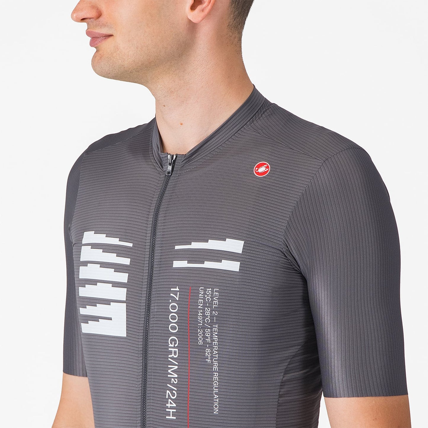 CASTELLI ESPRESSO R--A/D Camisola de manga curta Smoke Grey