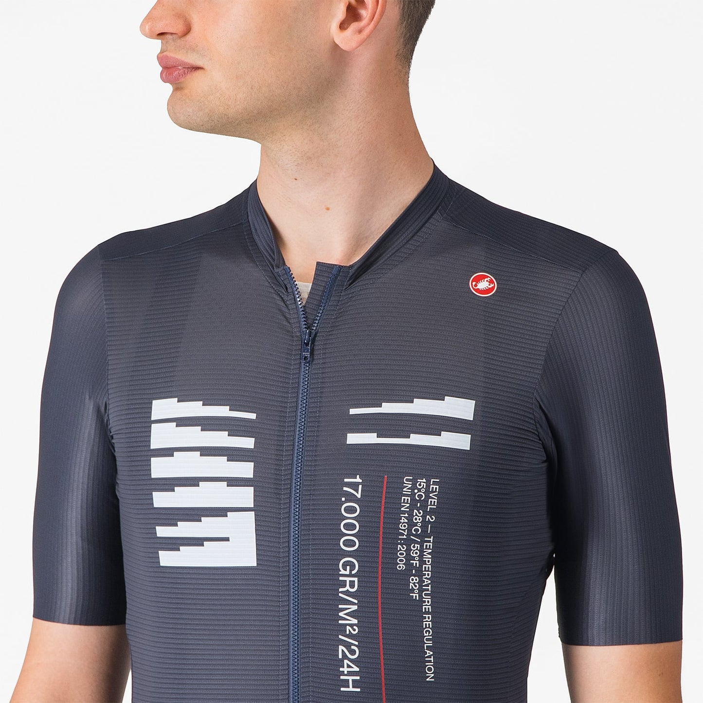 CASTELLI ESPRESSO R--A/D Camisola de manga curta azul