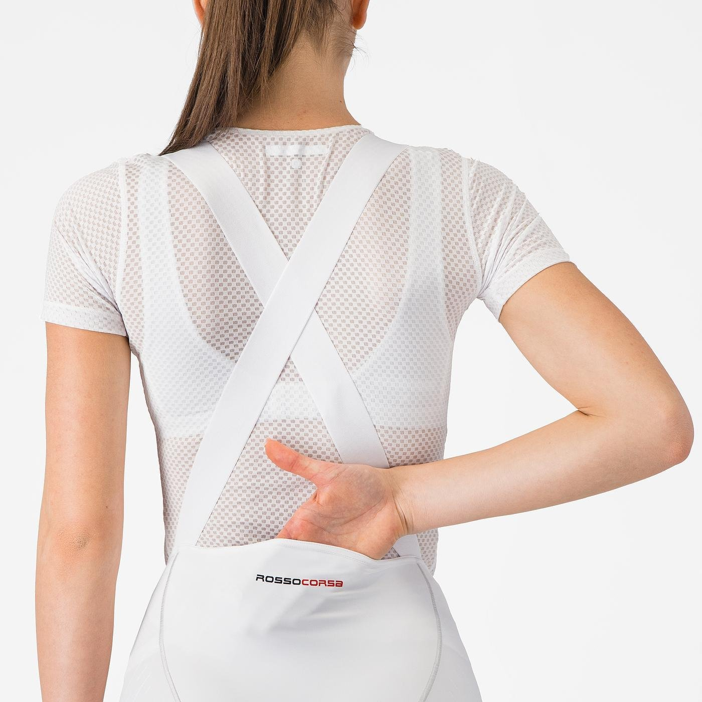 CASTELLI FREE AERO RACE S Bib Tight branco para mulher