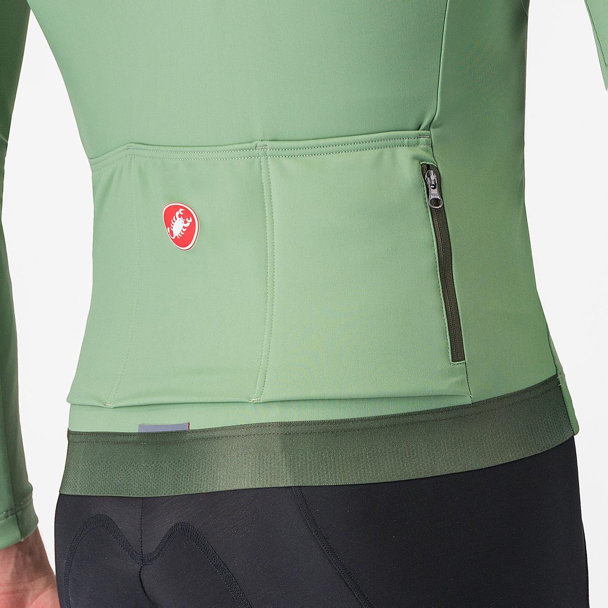 CASTELLI ESPRESSO THERMAL Camisola de manga comprida Peper Verde
