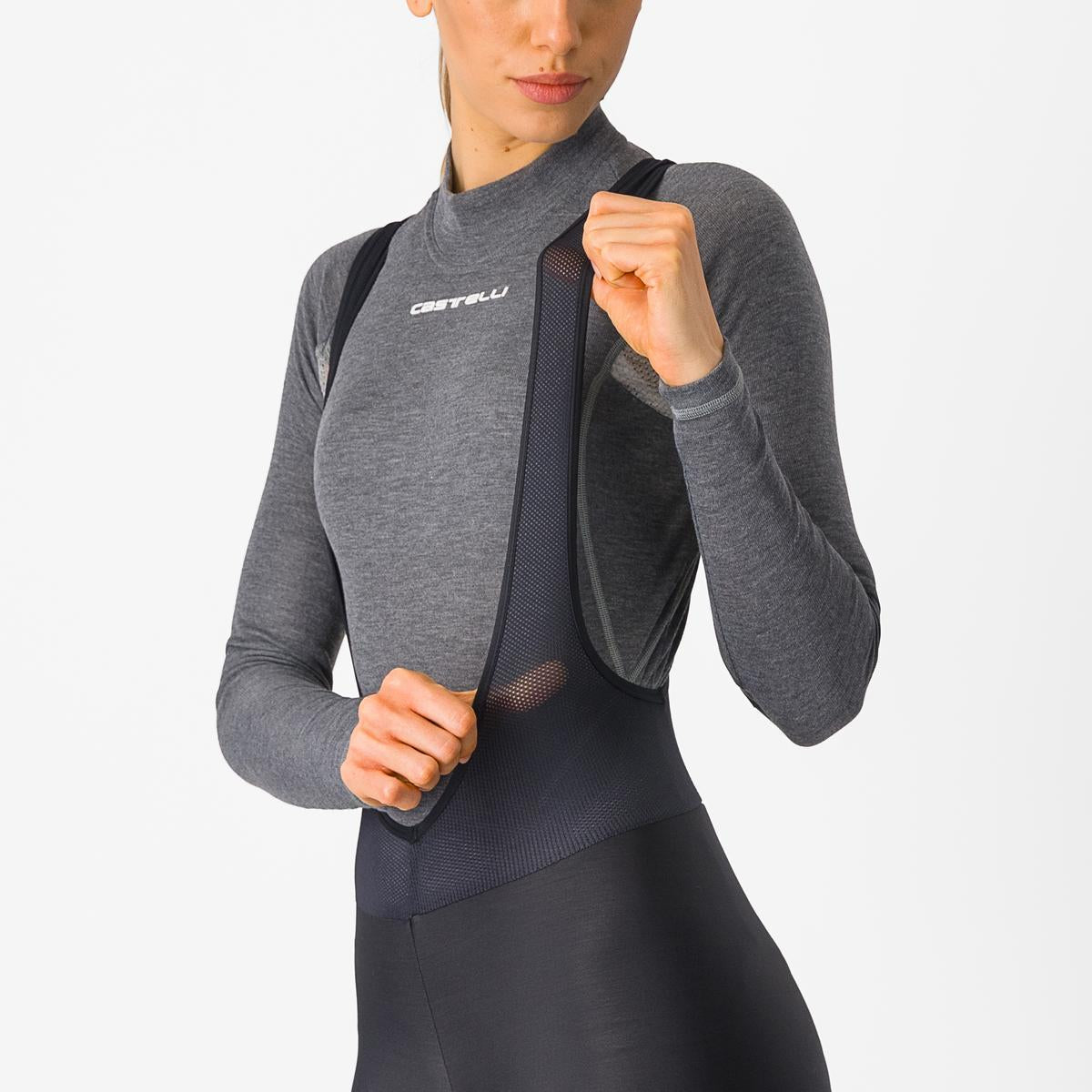 CASTELLI ENTRATA Calças-calças 3/4 para mulher Preto