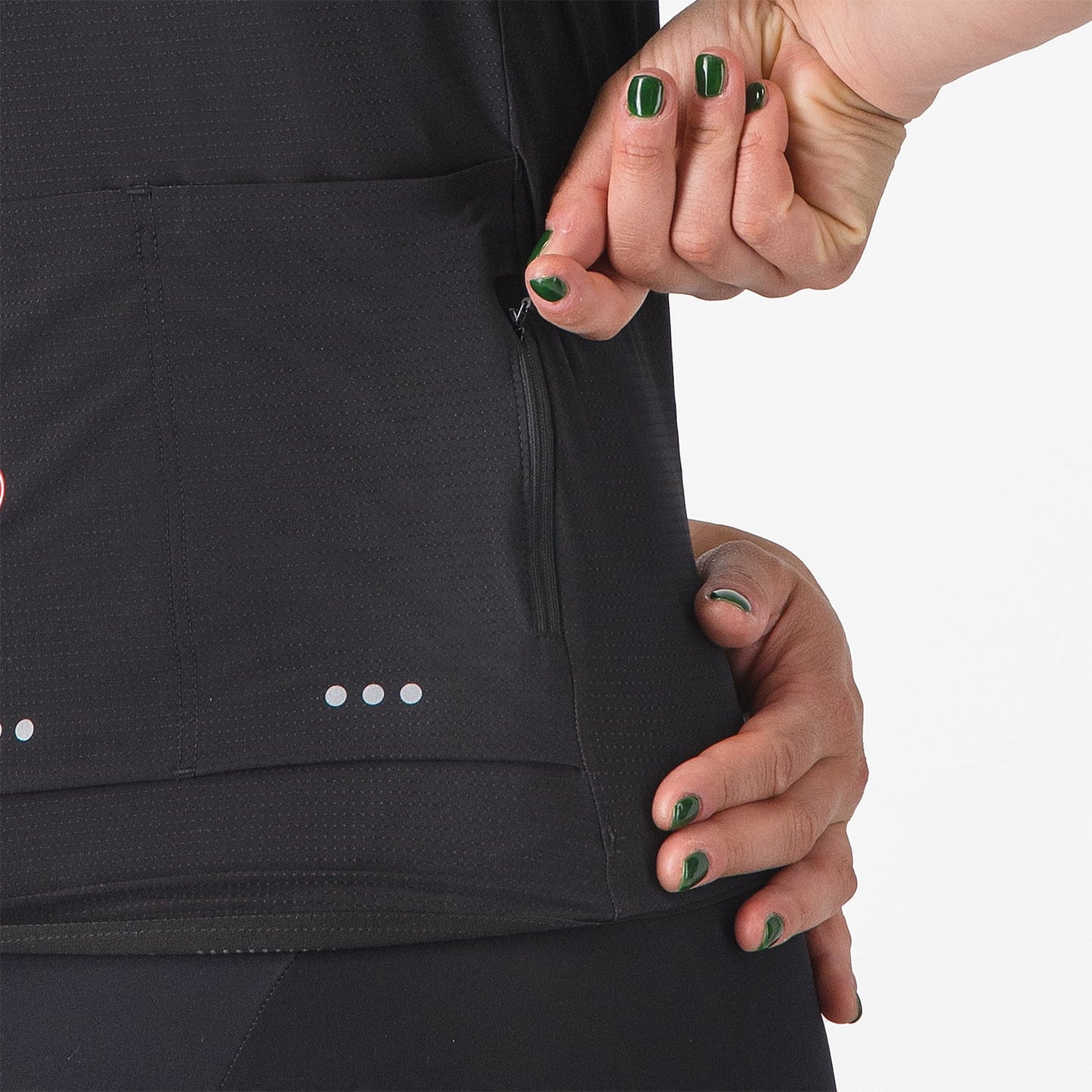 Camisola de manga curta CASTELLI PREMIO EVO para mulher Preto