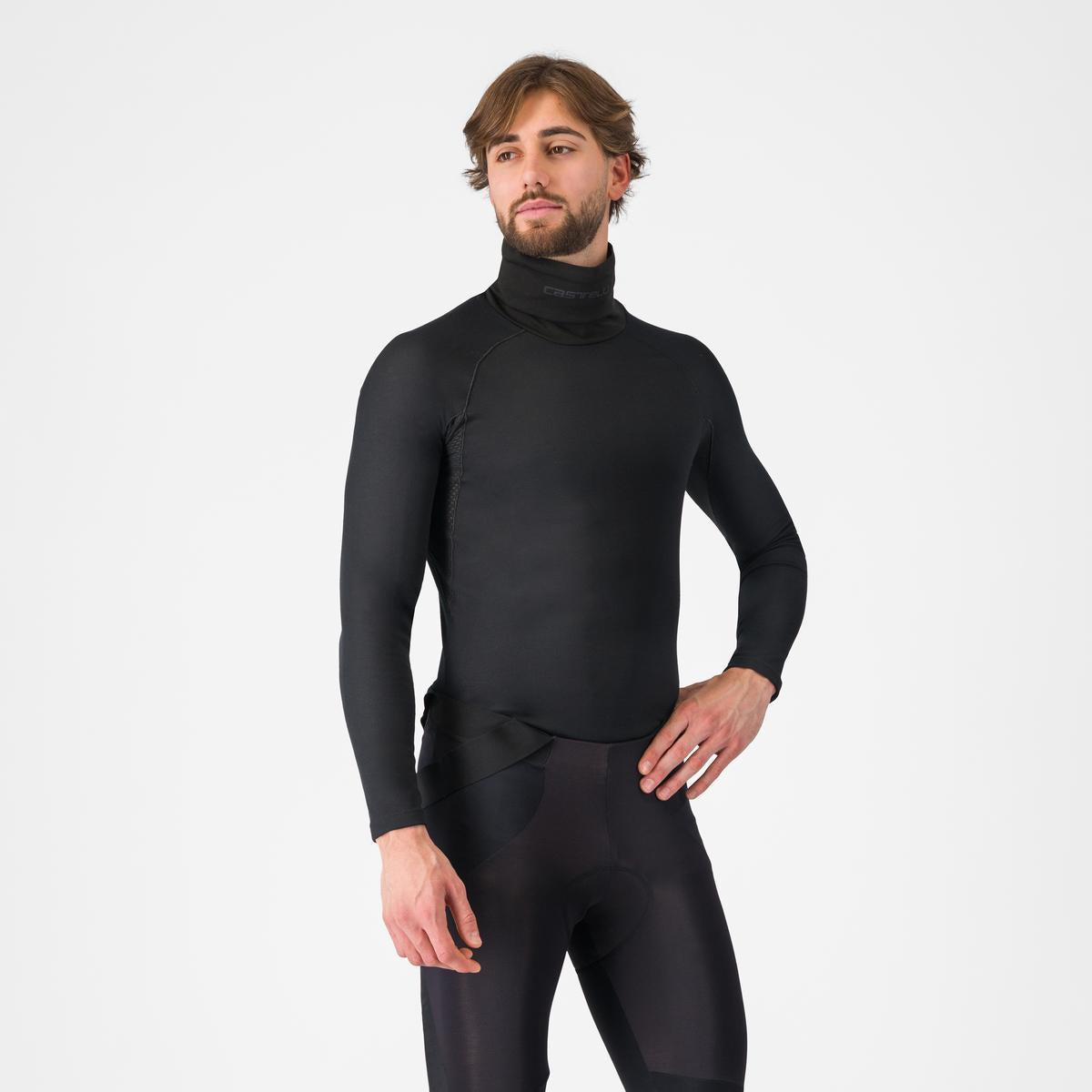 CASTELLI FLANDERS 2 HIGH NECK WARMER Roupa interior de manga comprida Preto