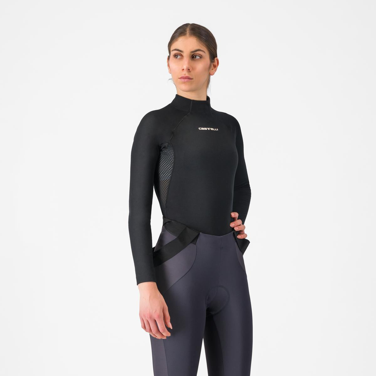 CASTELLI FLANDERS 2 Roupa interior de manga comprida para mulher Preto