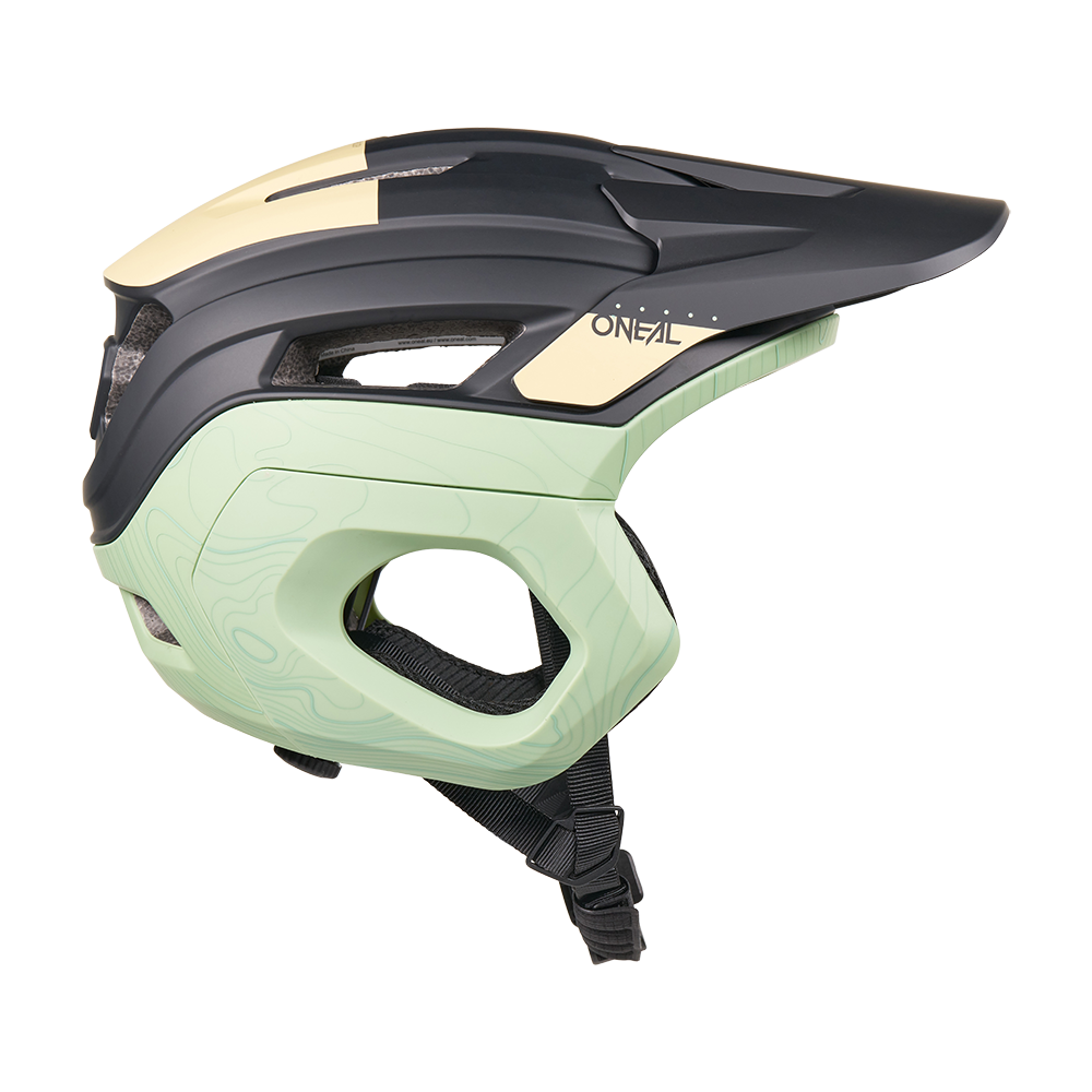 Capacete de BTT O'NEAL TRAPPER EVO TOPO Preto/Areia/Menta