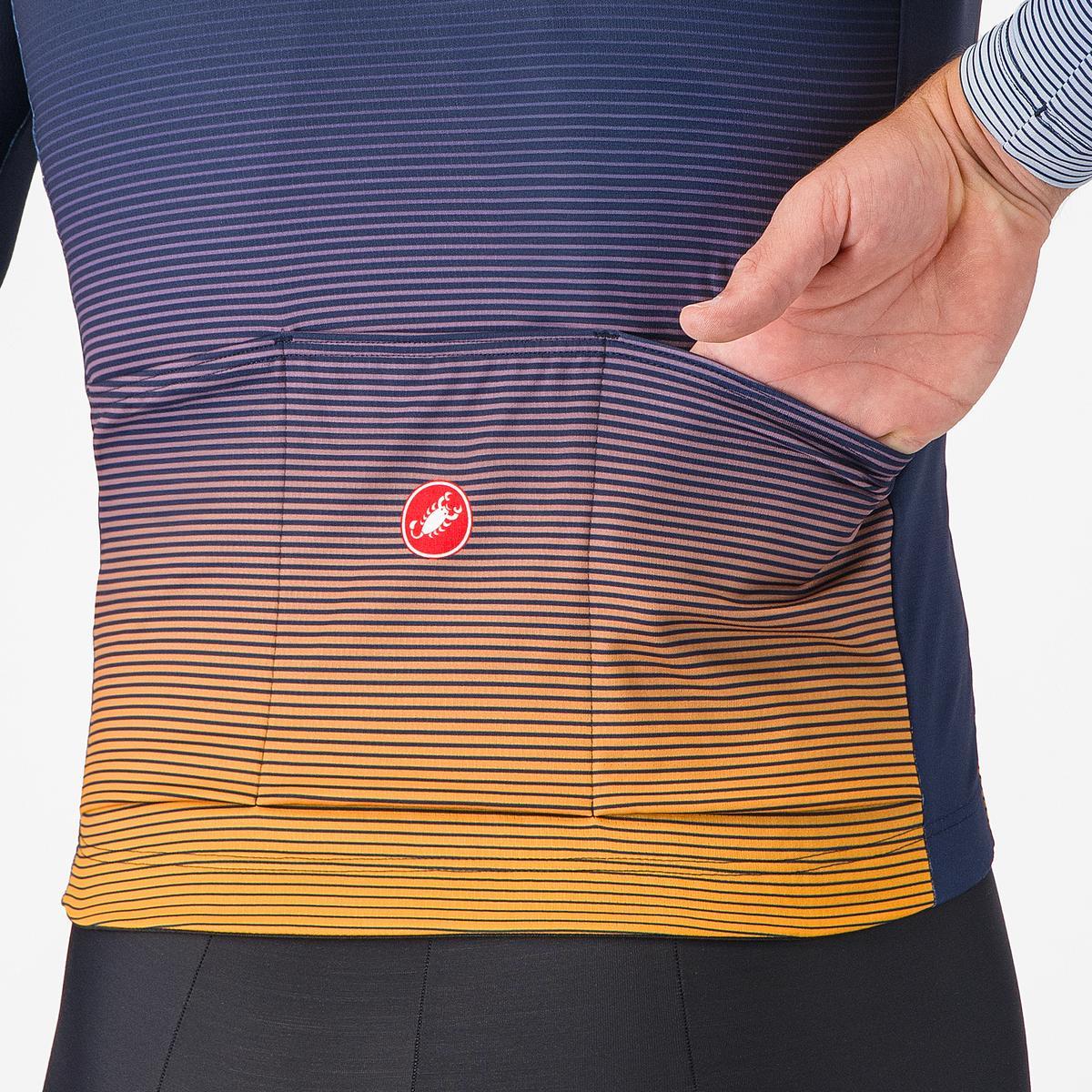 Camisola de manga comprida CASTELLLI APICE THERMAL Azul/Laranja