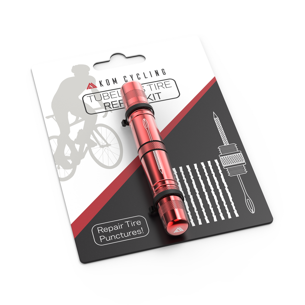 Kit de reparação sem câmara de ar KOM CYCLING Vermelho
