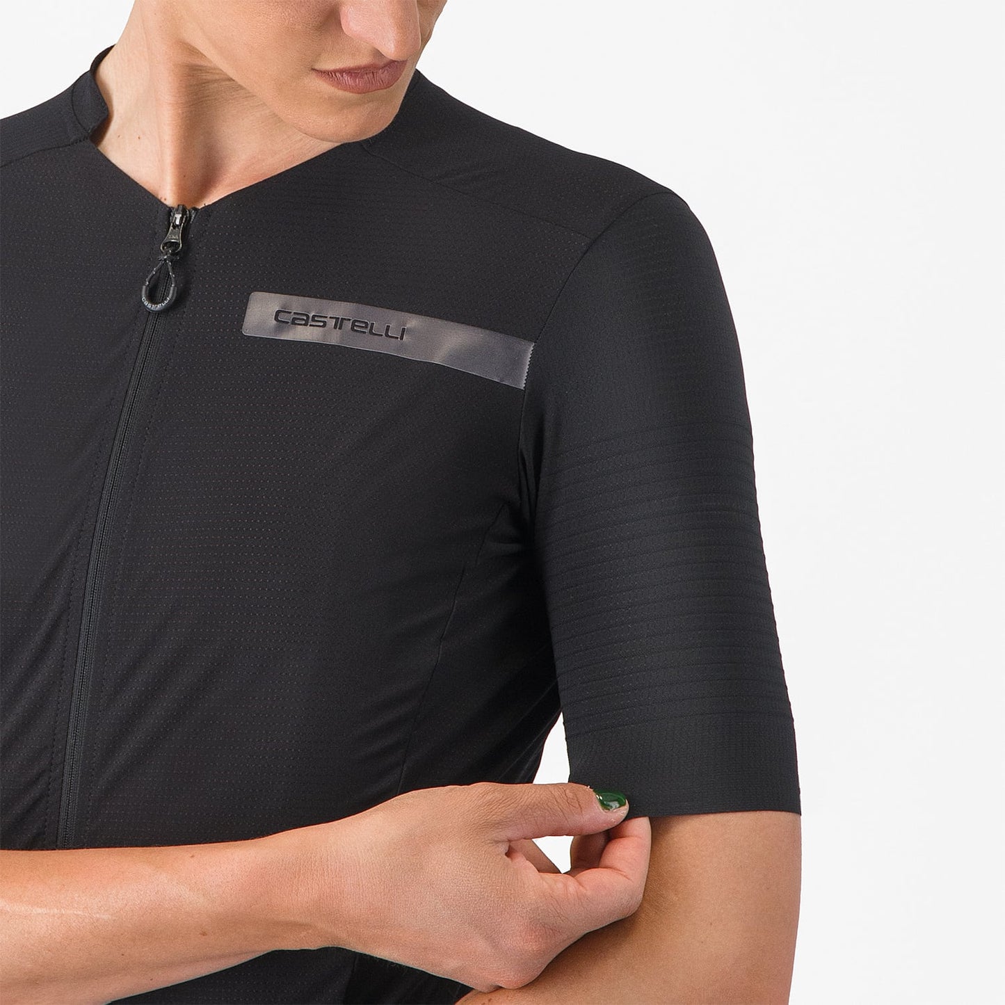 Camisola de manga curta CASTELLI PREMIO EVO para mulher Preto