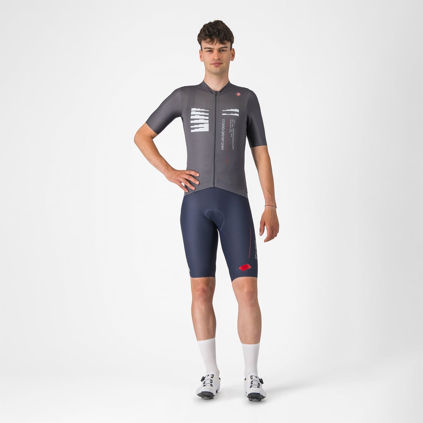 CASTELLI ESPRESSO R--A/D Camisola de manga curta Smoke Grey
