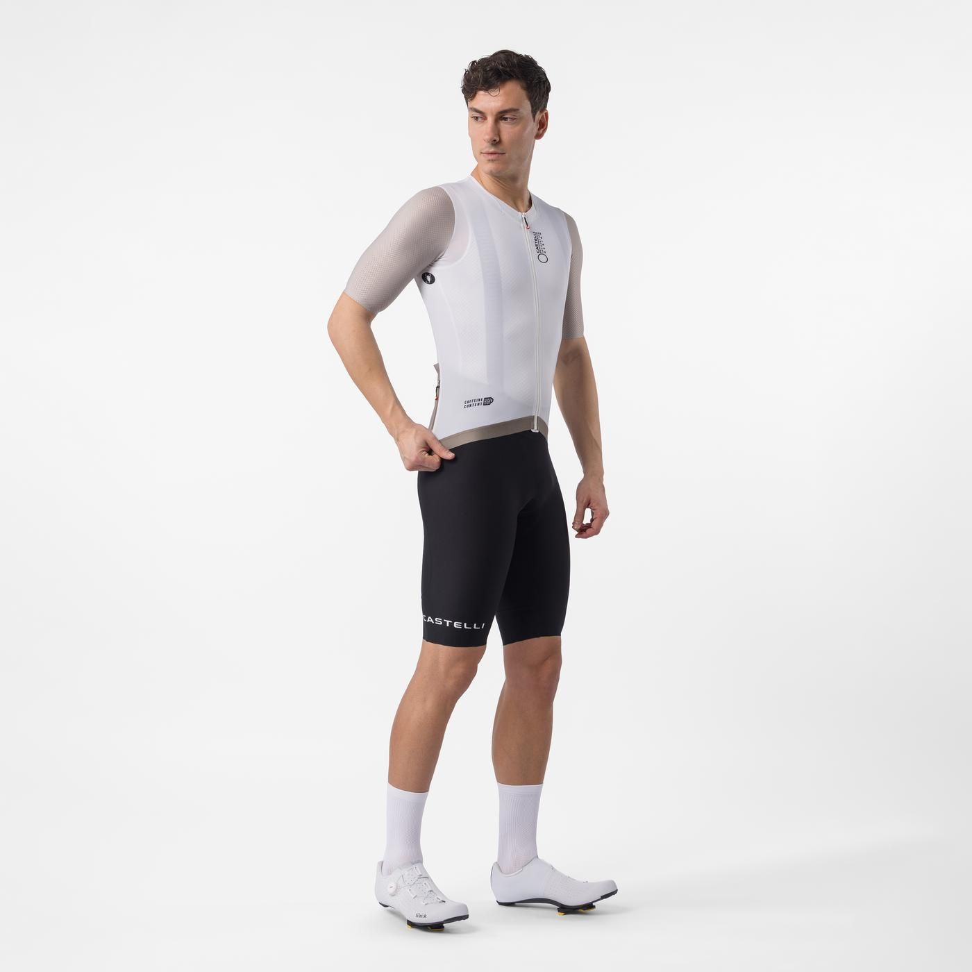 CASTELLI CORRETTO Manga curta Ivory/Clay Jersey