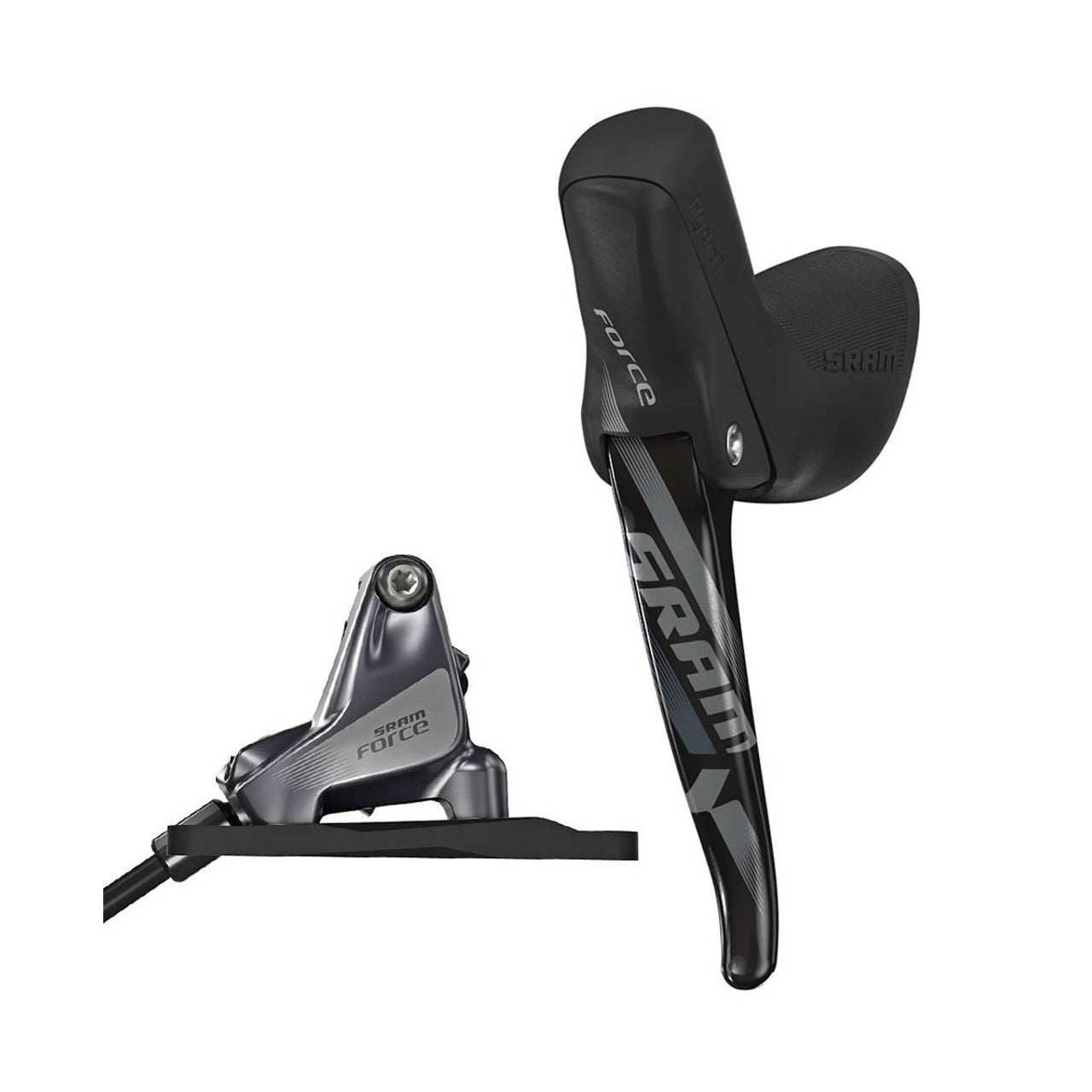 SRAM FORCE 22 11V Alavanca e pinça traseira rectas e sem folga para montagem plana