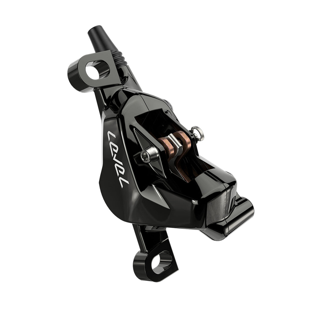 Travão dianteiro SRAM LEVEL ULTIMATE STEALTH em carbono com 2 pistões Hardware em titânio Preto