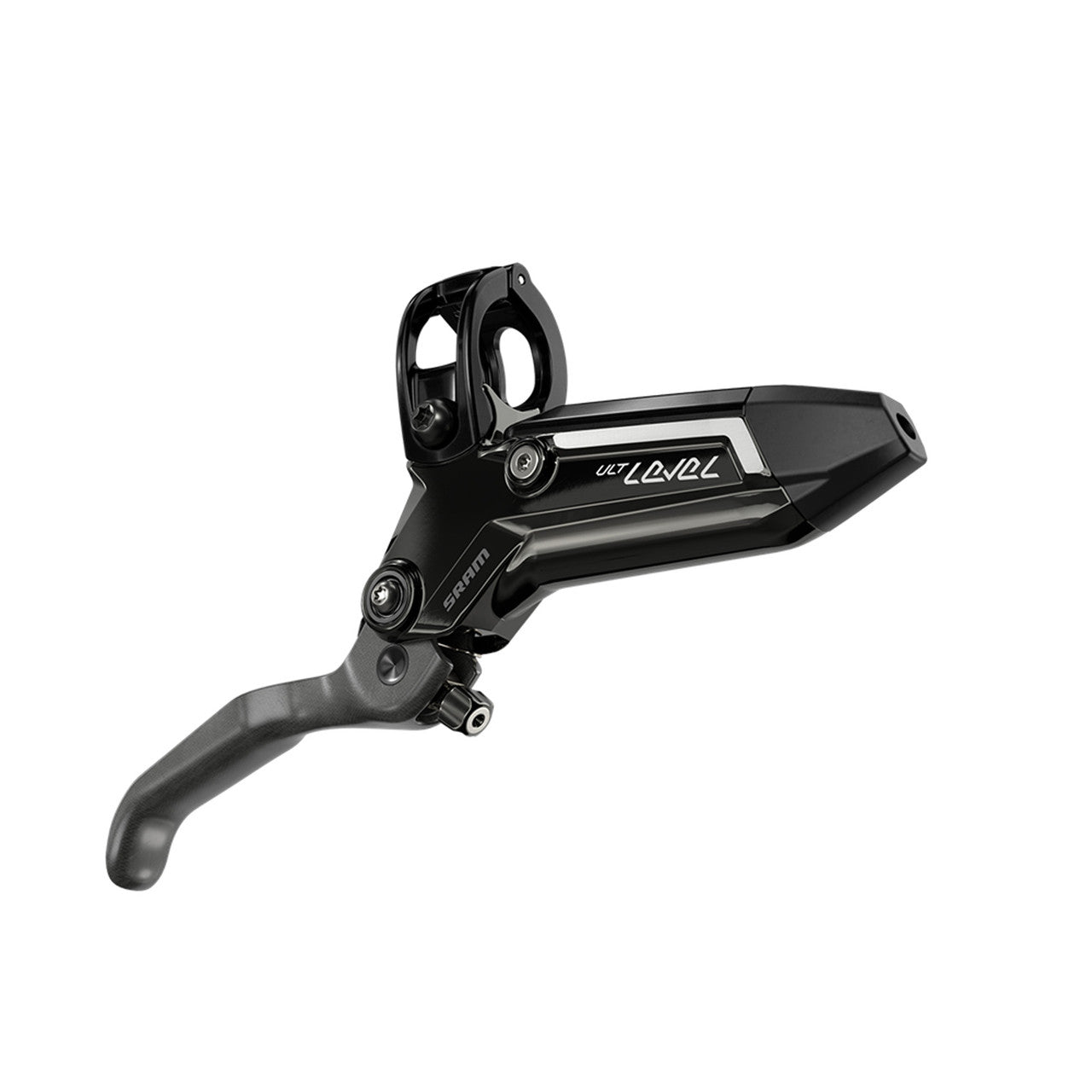 Travão dianteiro SRAM LEVEL ULTIMATE STEALTH em carbono com 2 pistões Hardware em titânio Preto