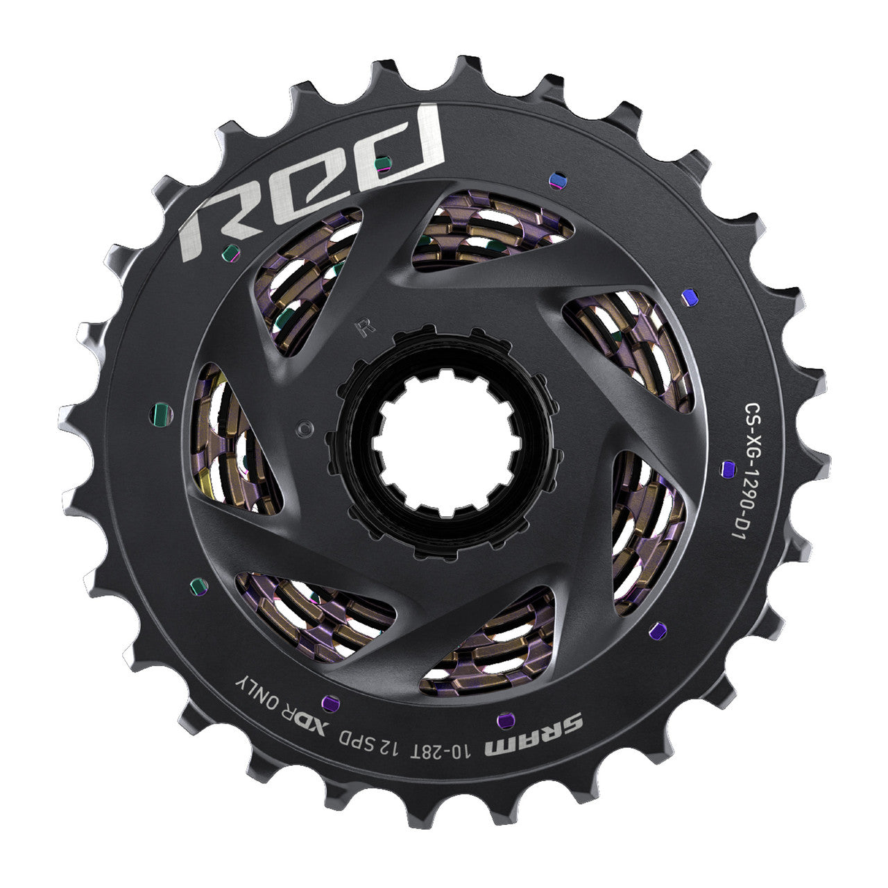 Cassete SRAM RED XG-1290 D1 Rainbow 12V