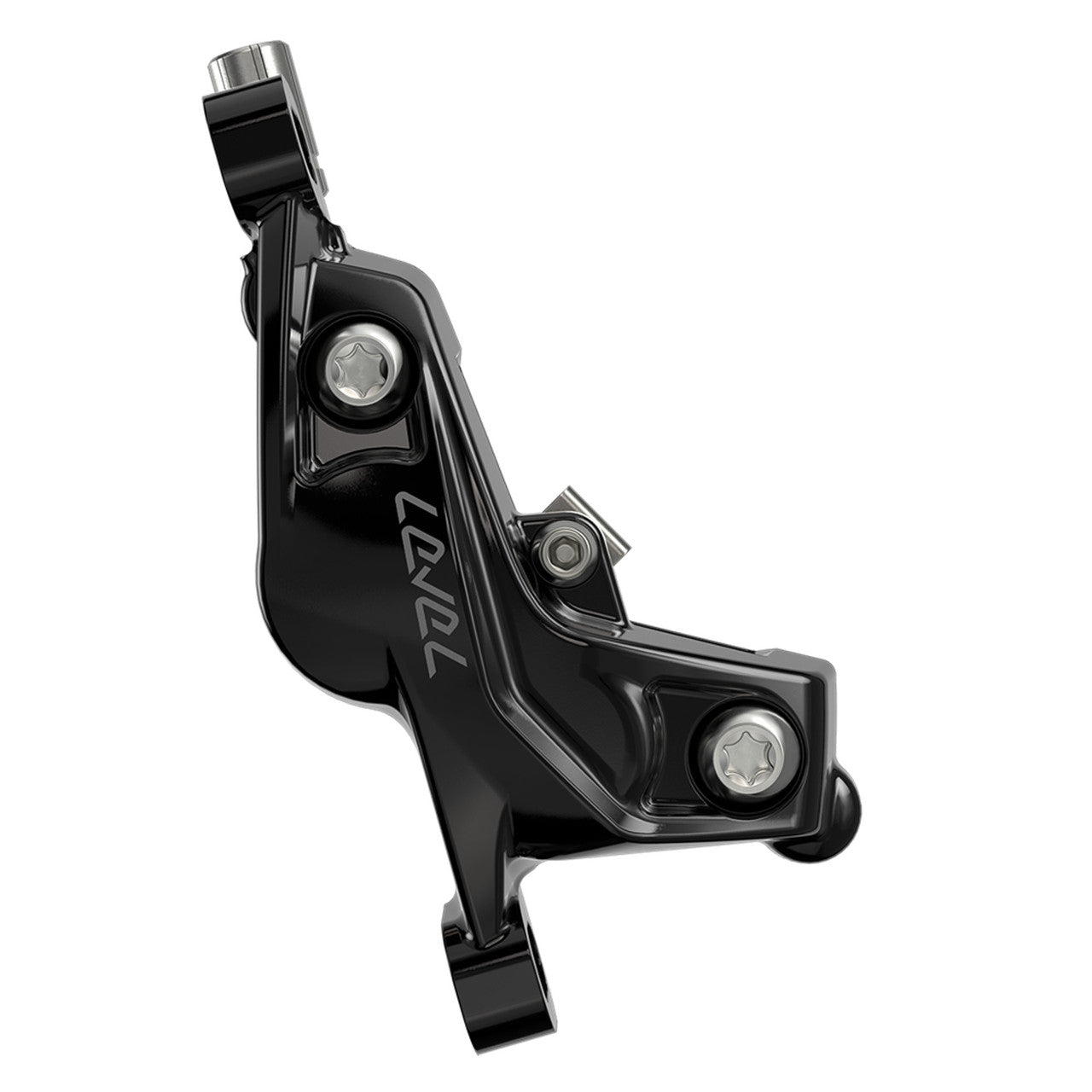 Travão traseiro SRAM LEVEL SILVER STEALTH de 4 pistões Preto
