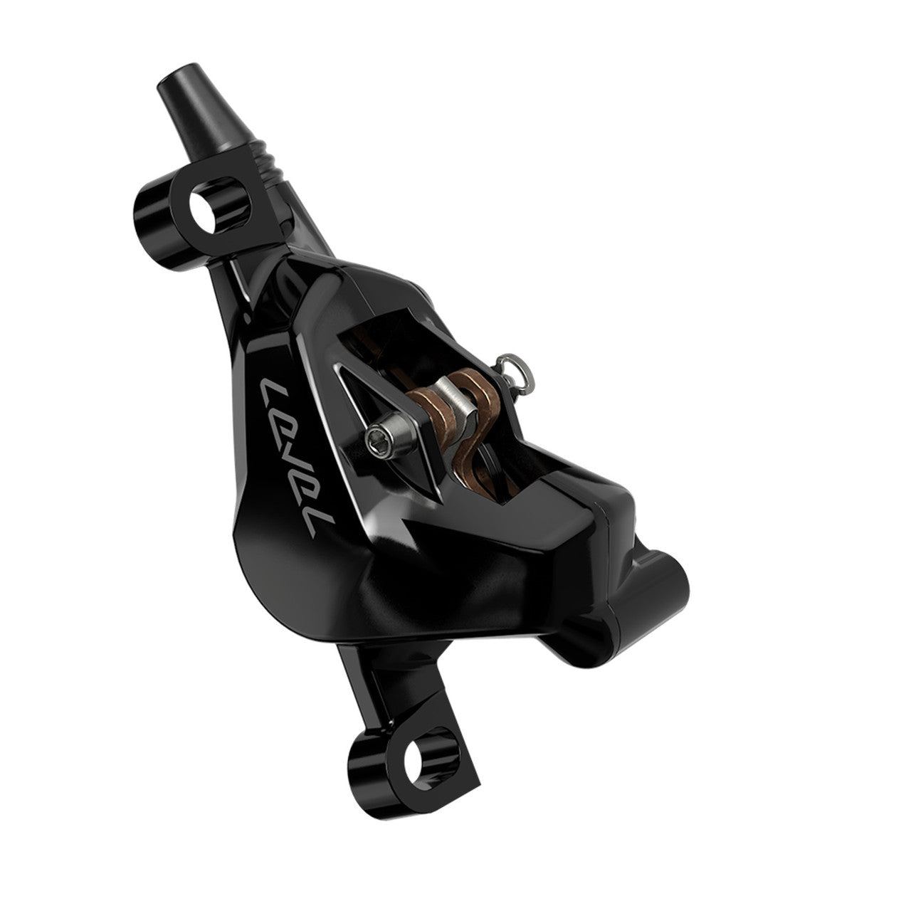 Travão dianteiro SRAM LEVEL SILVER STEALTH de 2 pistões Preto