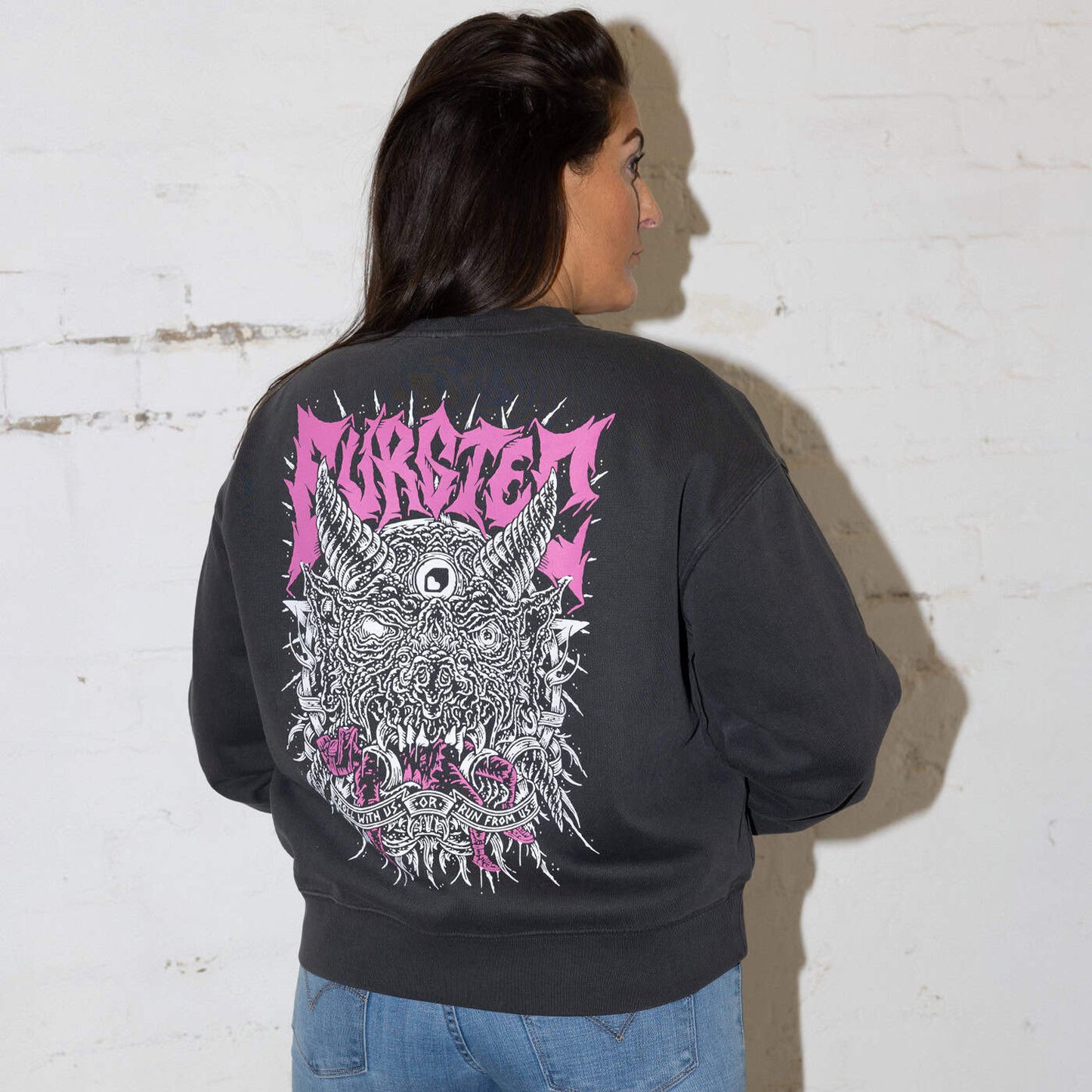 BURGTEC Camisola de malha ROLL WITH US FADED para mulher