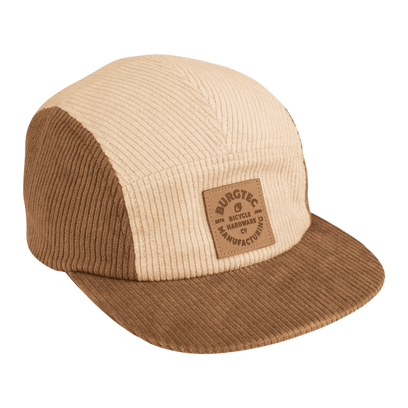 Boné BURGTEC BANDIT CORDUROY FIVE PANEL Bege/Castanho
