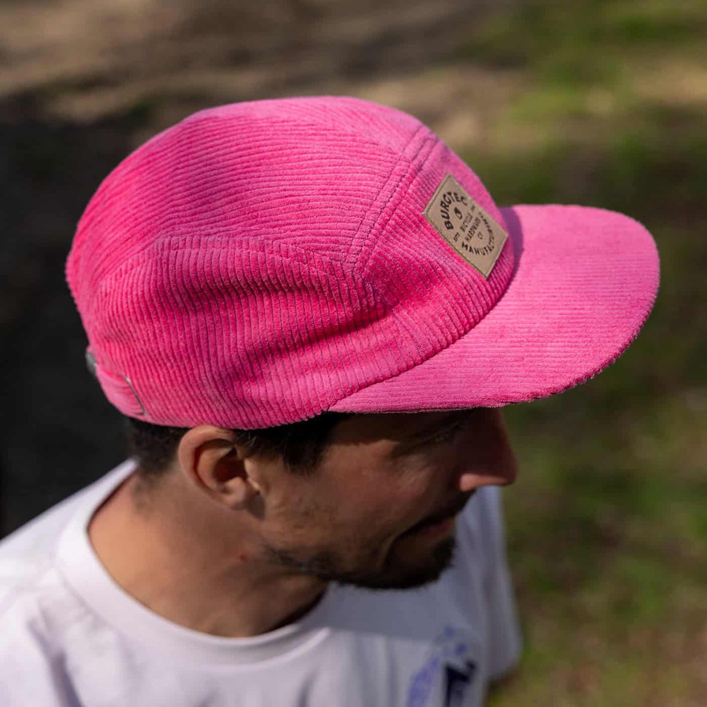 Boné BURGTEC BANDIT CORDUROY FIVE PANEL Rosa Barbie Tóxico