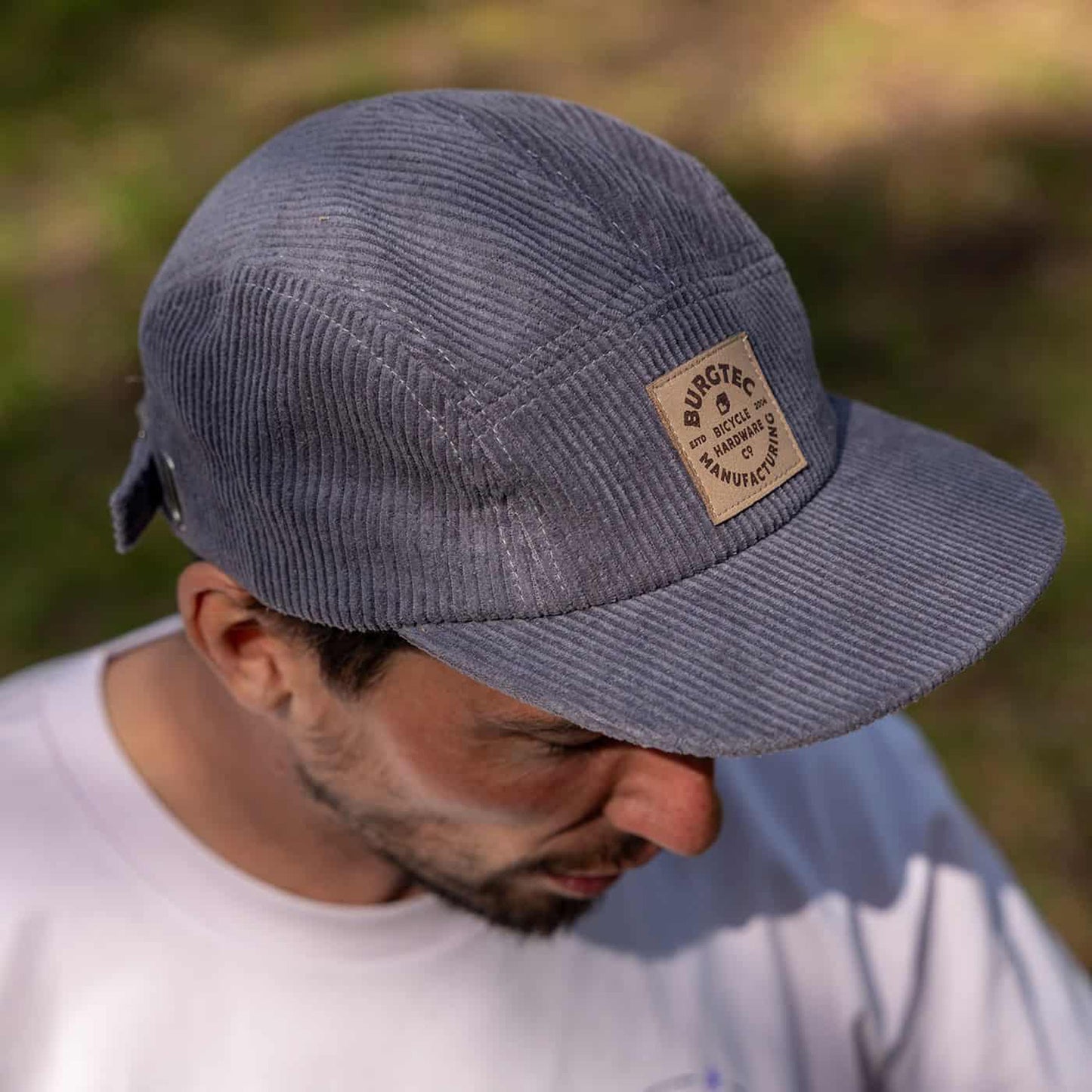 Boné BURGTEC BANDIT CORDUROY FIVE PANEL Cinza