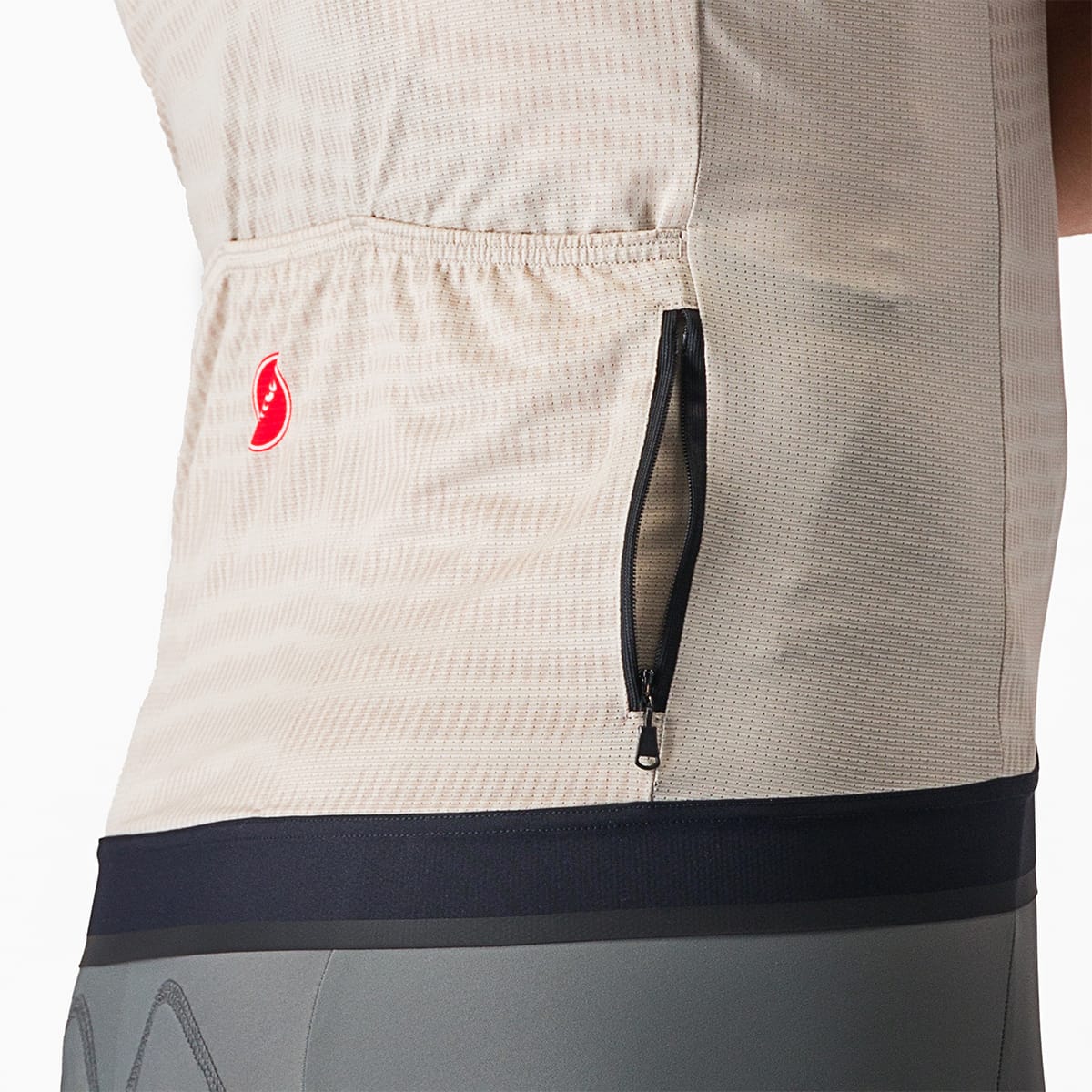 CASTELLI UNLIMITED ENDURANCE Camisola de manga curta Cinzento/Laranja