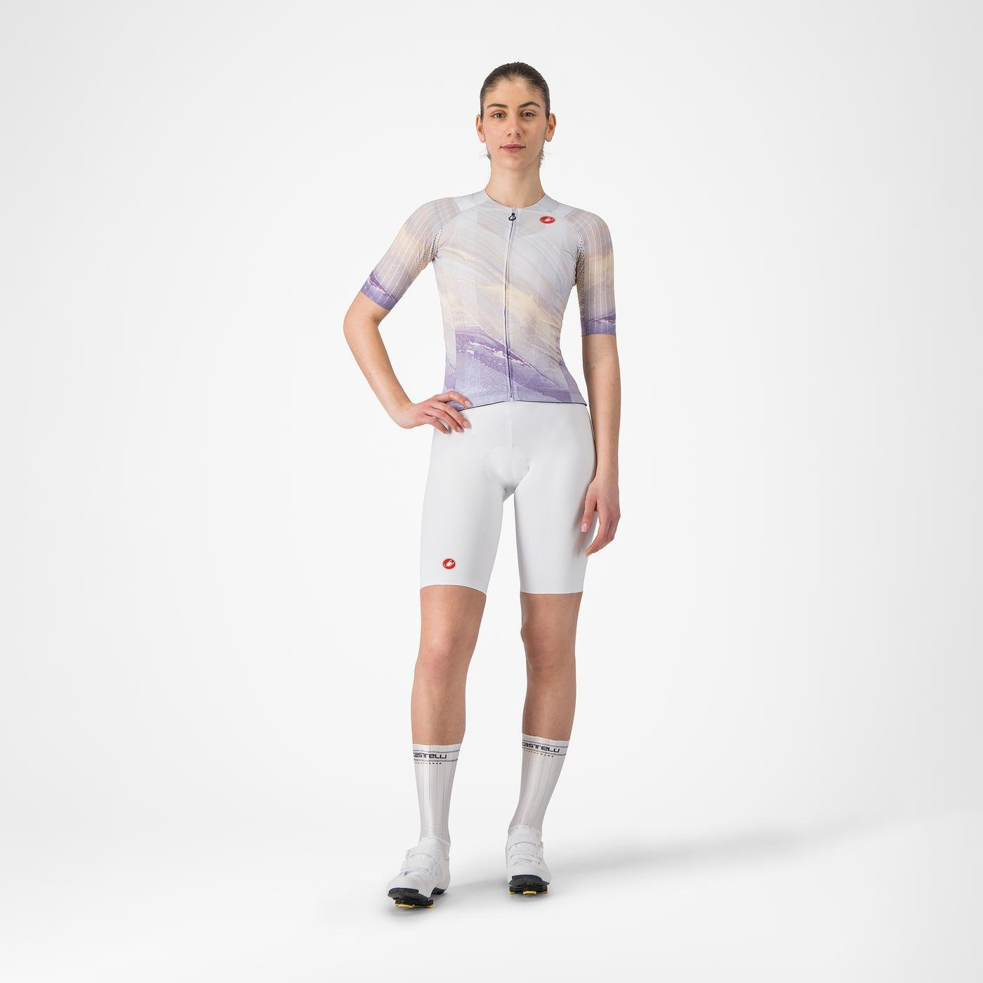 CASTELLI FREE AERO RACE S Bib Tight branco para mulher