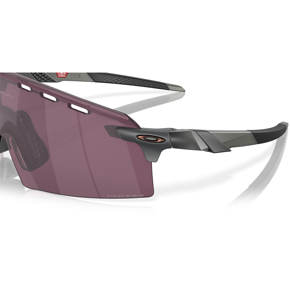OAKLEY ENCODER STRIKE V Cinzento Mate Fumo Prizm Estrada Preto - OO9235-1039