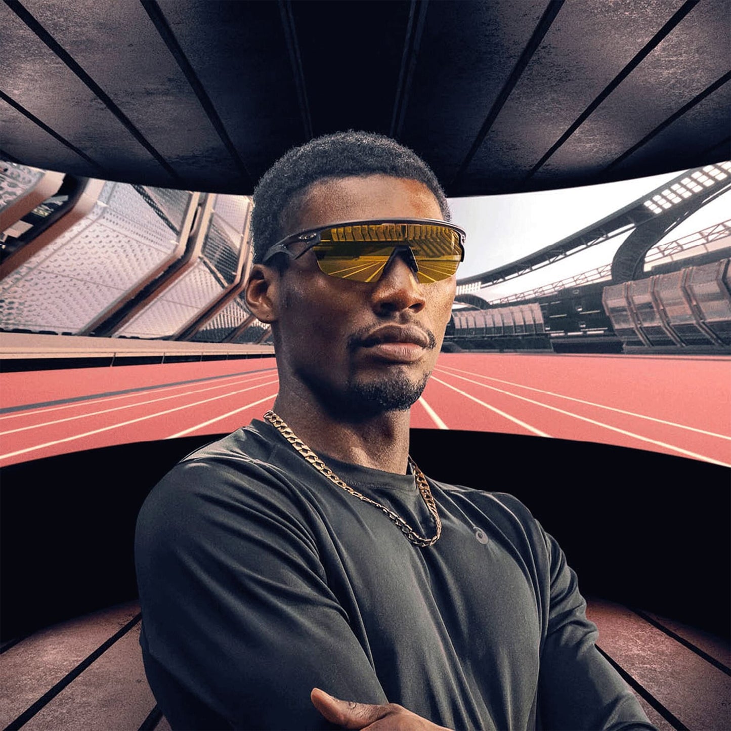 OAKLEY SPHAERA Carbono Mate 24K Polarizado - 0OO9403-0436