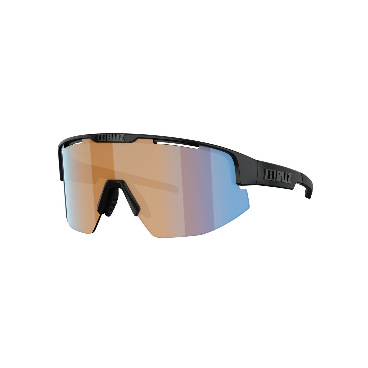 BLIZ MATRIX SMALL Sunglasses Black Matt Orange Lens