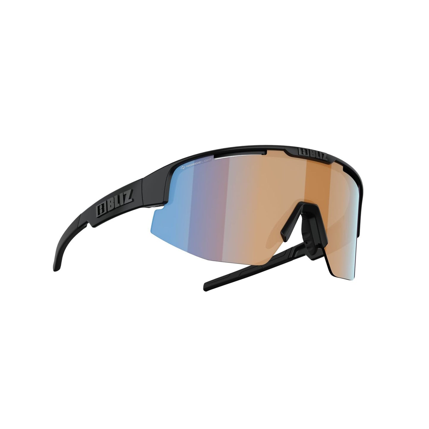 BLIZ MATRIX SMALL Sunglasses Black Matt Orange Lens
