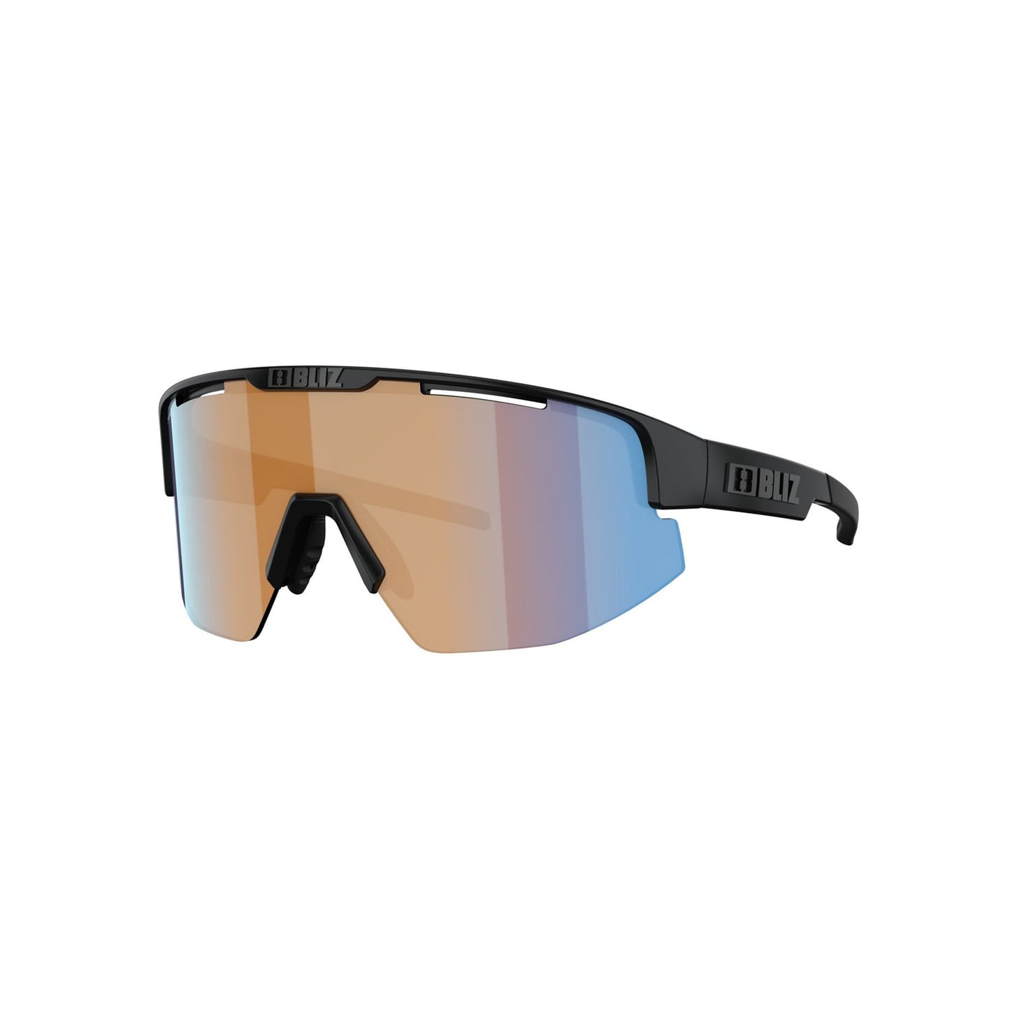 BLIZ MATRIX SMALL Sunglasses Black Matt Orange Lens