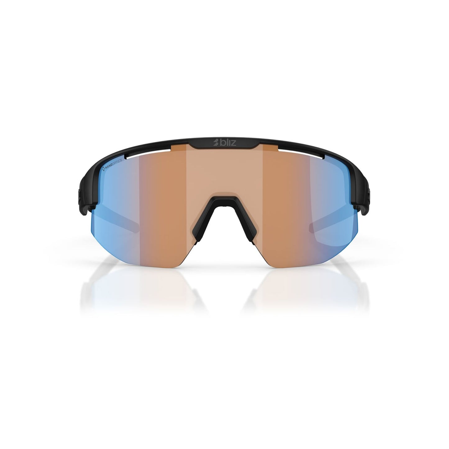 BLIZ MATRIX SMALL Sunglasses Black Matt Orange Lens