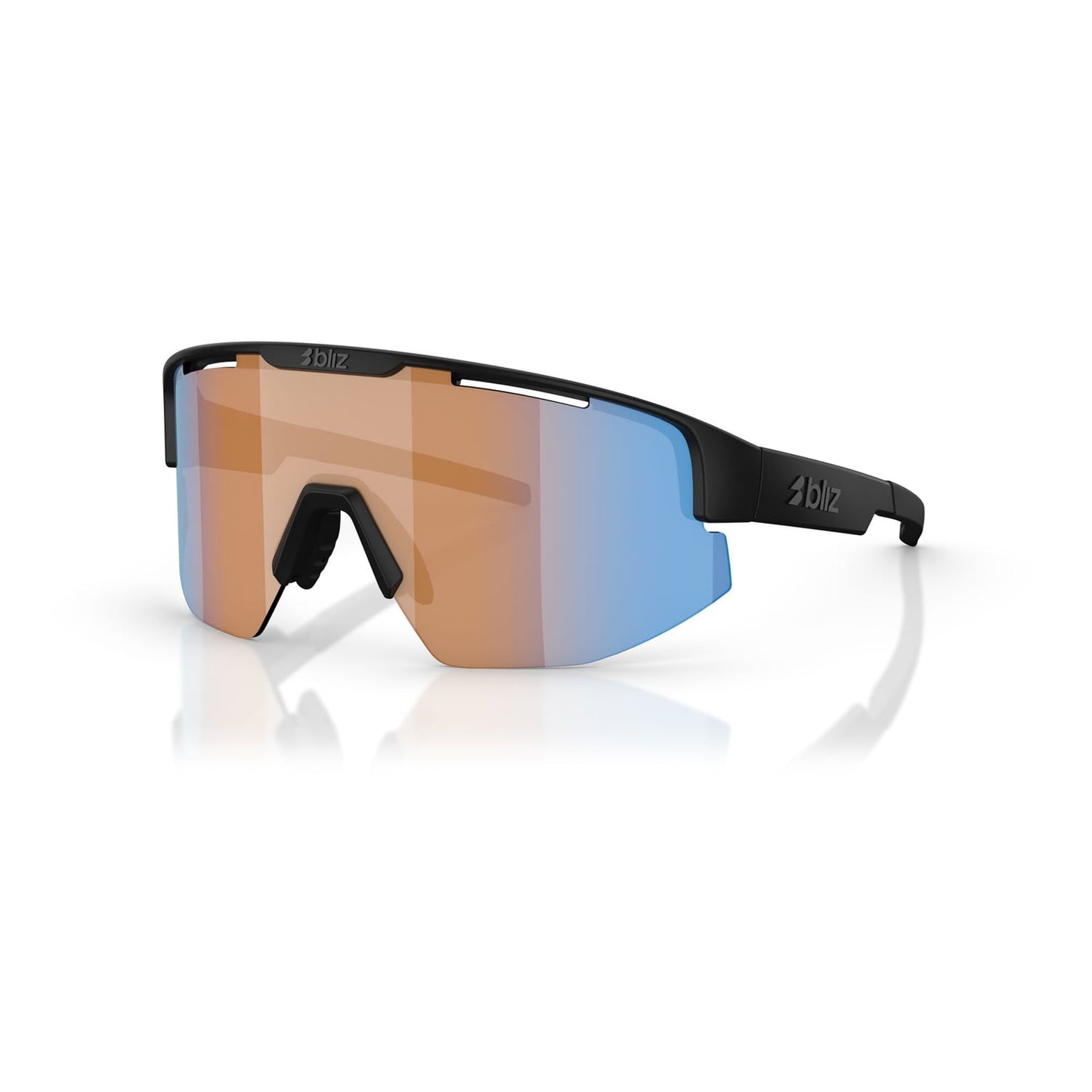 BLIZ MATRIX SMALL Sunglasses Black Matt Orange Lens