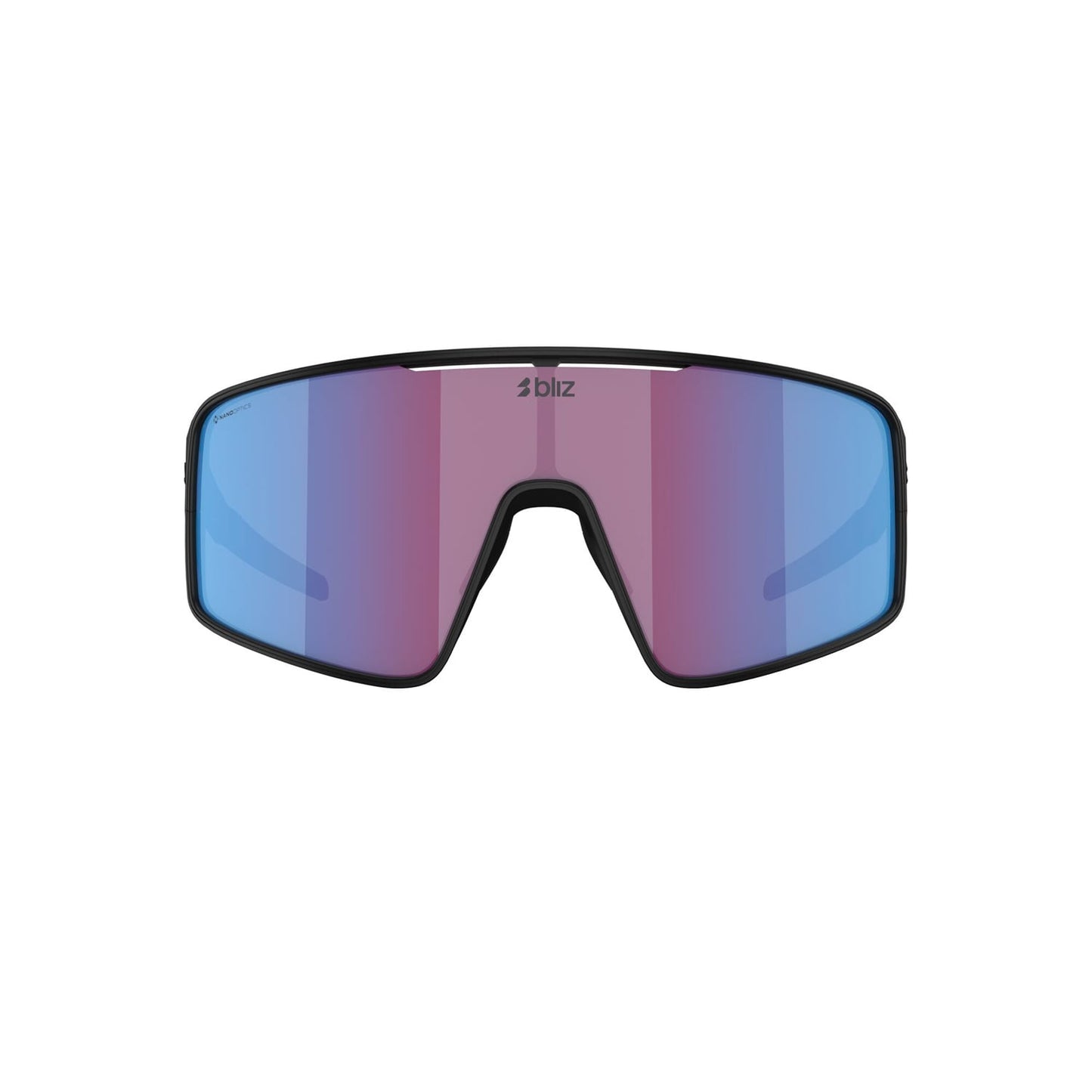 BLIZ P001 Óculos de sol preto mate rosa violeta azul espelhado
